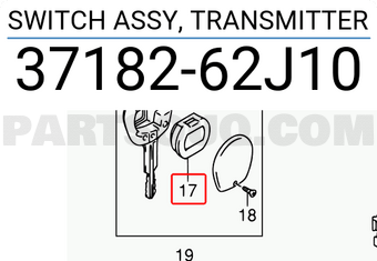 Suzuki 3718262J10 SWITCH ASSY, TRANSMITTER