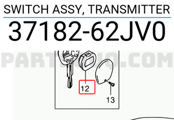 Suzuki 3718262JV0 SWITCH ASSY, TRANSMITTER