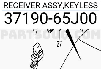 Suzuki 3719065J00 RECEIVER ASSY,KEYLESS