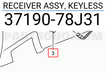 Suzuki 3719078J31 RECEIVER ASSY, KEYLESS
