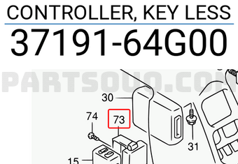 Suzuki 3719164G00 CONTROLLER, KEY LESS
