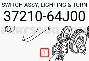 Suzuki 3721064J00 SWITCH ASSY, LIGHTING & TURN