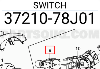 Suzuki 3721078J01 SWITCH