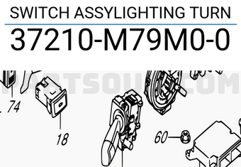 Suzuki 37210M79M00 SWITCH ASSYLIGHTING TURN
