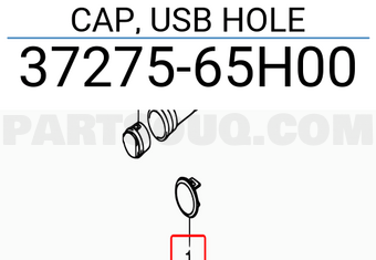 Suzuki 3727565H00 CAP, USB HOLE
