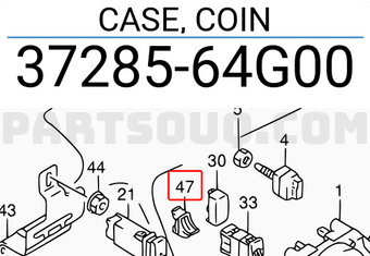 Suzuki 3728564G00 CASE, COIN