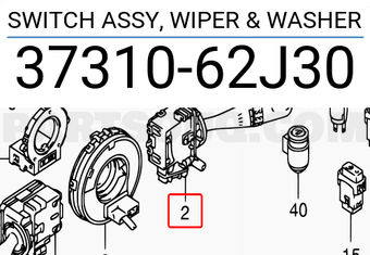 Suzuki 3731062J30 SWITCH ASSY, WIPER & WASHER