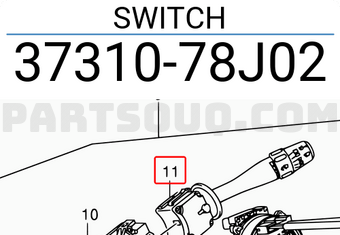 Suzuki 3731078J02 SWITCH