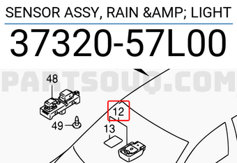 Suzuki 3732057L00 SENSOR ASSY, RAIN & LIGHT