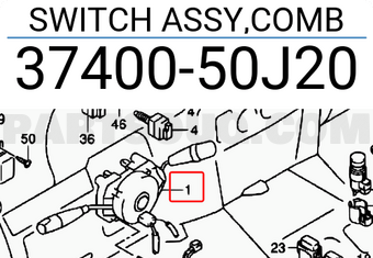 Suzuki 3740050J20 SWITCH ASSY,COMB
