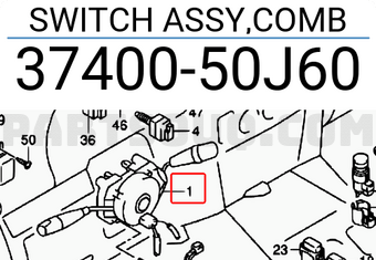 Suzuki 3740050J60 SWITCH ASSY,COMB