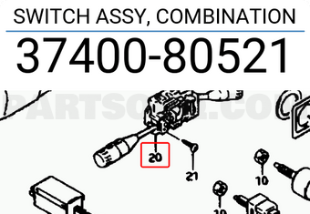 Suzuki 3740080521 SWITCH ASSY, COMBINATION