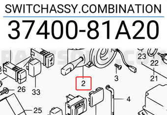 Suzuki 3740081A20 SWITCHASSY.COMBINATION