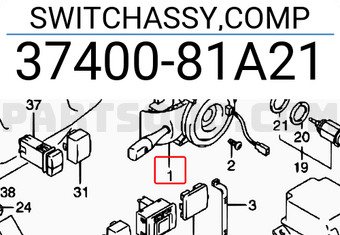 Suzuki 3740081A21 SWITCHASSY,COMP