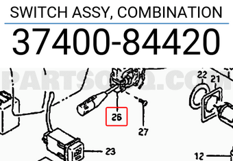 Suzuki 3740084420 SWITCH ASSY, COMBINATION