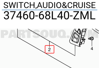 Suzuki 3746068L40ZML SWITCH,AUDIO&CRUISE