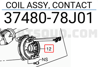 Suzuki 3748078J01 COIL ASSY, CONTACT
