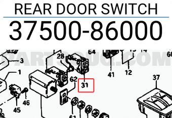 Suzuki 3750086000 REAR DOOR SWITCH