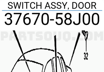 Suzuki 3767058J00 SWITCH ASSY, DOOR