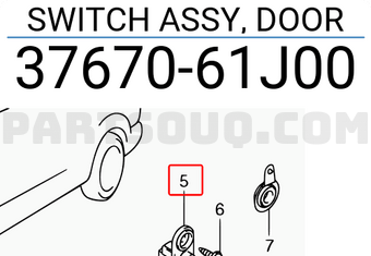 Suzuki 3767061J00 SWITCH ASSY, DOOR