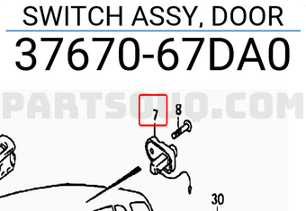 Suzuki 3767067DA0 SWITCH ASSY, DOOR