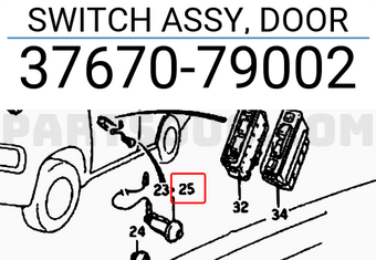 Suzuki 3767079002 SWITCH ASSY, DOOR