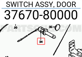 Suzuki 3767080000 SWITCH ASSY, DOOR