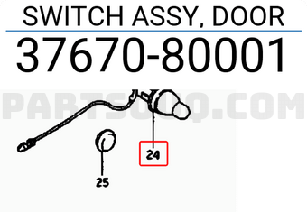 Suzuki 3767080001 SWITCH ASSY, DOOR