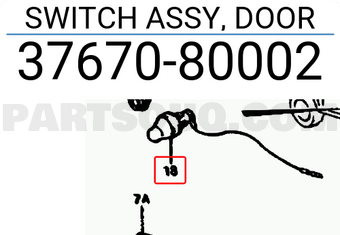 Suzuki 3767080002 SWITCH ASSY, DOOR