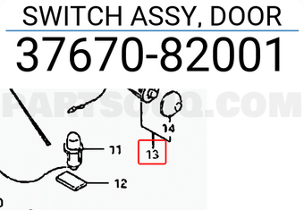 Suzuki 3767082001 SWITCH ASSY, DOOR