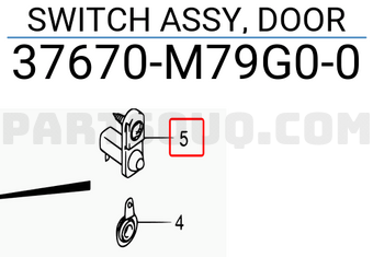 Suzuki 37670M79G00 SWITCH ASSY, DOOR