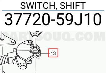 Suzuki 3772059J10 SWITCH, SHIFT