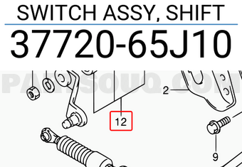 Suzuki 3772065J10 SWITCH ASSY, SHIFT