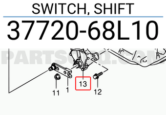Suzuki 3772068L10 SWITCH, SHIFT