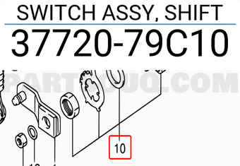 Suzuki 3772079C10 SWITCH ASSY, SHIFT