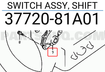 Suzuki 3772081A01 SWITCH ASSY, SHIFT
