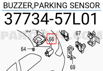 Suzuki 3773457L01 BUZZER,PARKING SENSOR