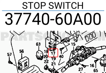 Suzuki 3774060A00 STOP SWITCH