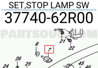 Suzuki 3774062R00 SET,STOP LAMP SW