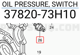 Suzuki 3782073H10 OIL PRESSURE, SWITCH