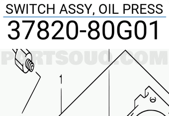 Suzuki 3782080G01 SWITCH ASSY, OIL PRESS