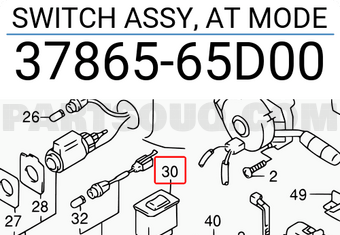 Suzuki 3786565D00 SWITCH ASSY, AT MODE