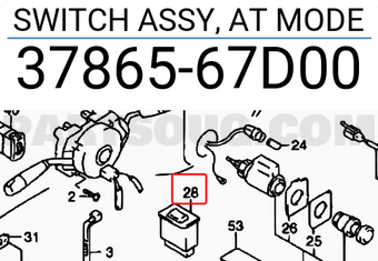 Suzuki 3786567D00 SWITCH ASSY, AT MODE