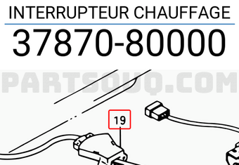 Suzuki 3787080000 INTERRUPTEUR CHAUFFAGE