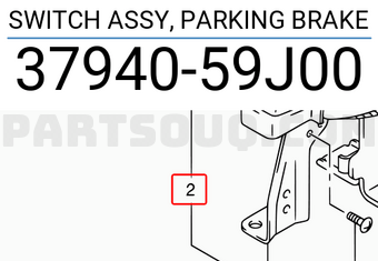 Suzuki 3794059J00 SWITCH ASSY, PARKING BRAKE