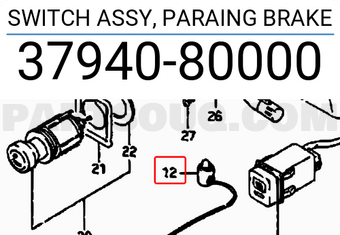 Suzuki 3794080000 SWITCH ASSY, PARAING BRAKE
