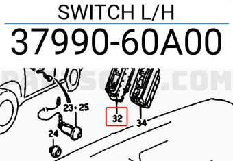 Suzuki 3799060A00 SWITCH L/H