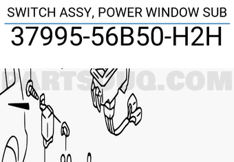 Suzuki 3799556B50H2H SWITCH ASSY, POWER WINDOW SUB