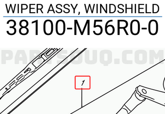 Suzuki 38100M56R00 WIPER ASSY, WINDSHIELD