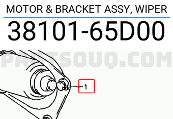 Suzuki 3810165D00 MOTOR & BRACKET ASSY, WIPER